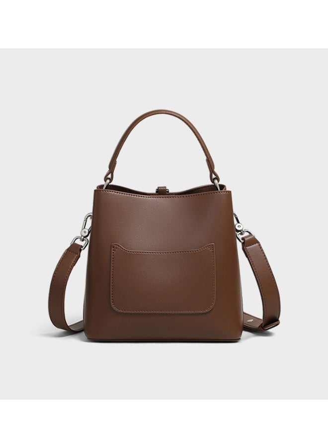 Bag Women 2025 New Versatile Bucket Bag Crossbody Women's Bag Premium High Capacity Leather Shoulder Bag - Image 2