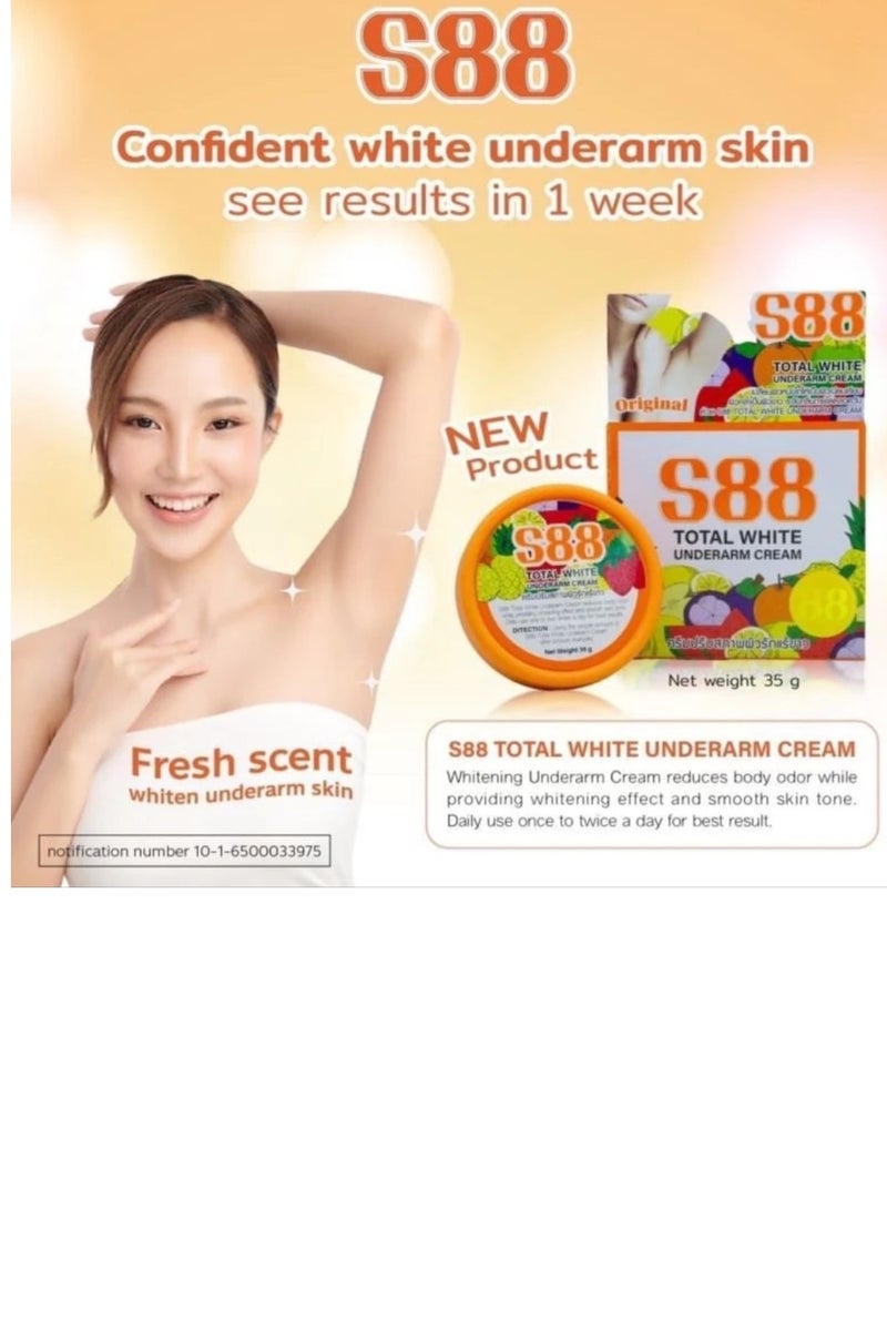 توتال وايت 88 كريم تبييض الإبط 35 جرام - Image 2