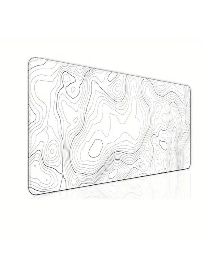 Large Gaming Mouse Pad 70x30cm Black with Stitched Edges for Computer Keyboard - Image 3