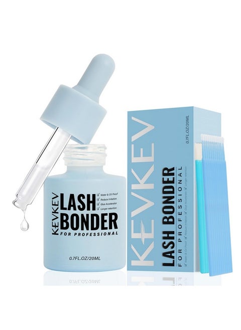 20Ml Lash Bonder For Eyelash Extensions Super Bonder Glue Accelerator Eyelash Sealer Adhesive Extending Eyelash Retention Not Glue Reduce Fumes Professional Use Only Water Oil Proof