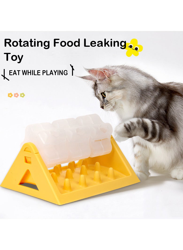 Generic Three Rollers Rotating Leaking Food Toy for  Cats and Dogs Slow Feeding Training and Puzzle Training  - Image 5