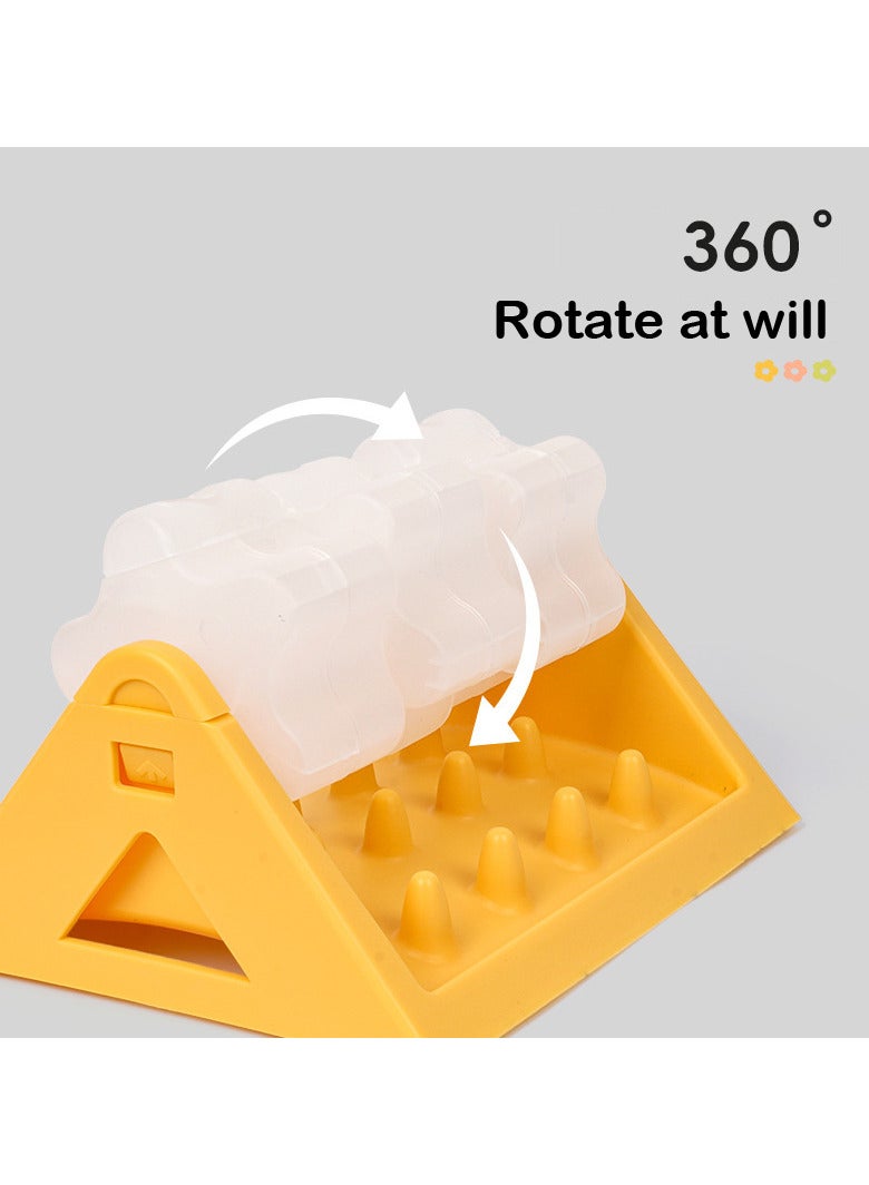 Generic Three Rollers Rotating Leaking Food Toy for  Cats and Dogs Slow Feeding Training and Puzzle Training  - Image 4