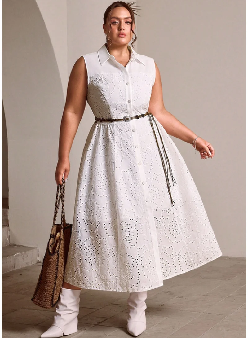 SIMPLEE Oversized women's dress suitable for curvy women's flowing skirt
