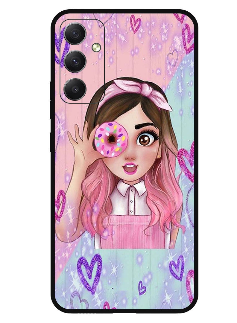 Theodor Protective Case Anti Scratch Shock Proof Bumper Cover For Samsung Galaxy M54 Donut Love - Image 1