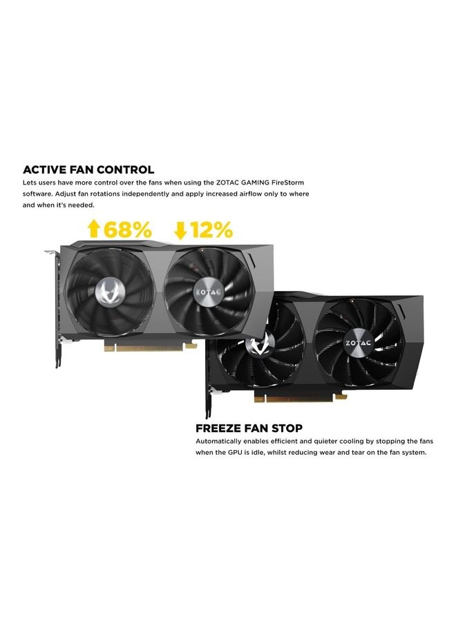 زوتاك بطاقة رسومات للالعاب جيفورس RTX 3050 توين ايدج 8GB GDDR6 128-bit 14Gbps PCIE 4.0 تبريد متطور ايس ستورم 2.0 وايقاف مروحة التجميد والتحكم النشط في المروحة ZT-A30500E-10M أبيض - Image 4