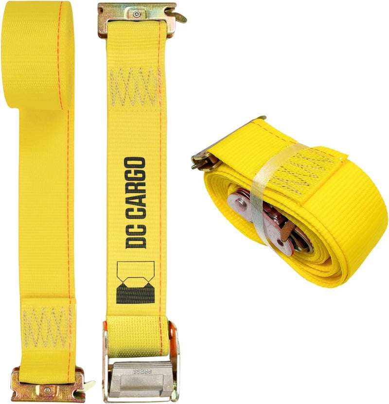 DC Cargo Mall أحزمة ربط كام بكلة E-Track من DC Cargo Mall 2، 2" × 12" للشاحنات، الفانات، المقطورات، والشاحنات الصغيرة - Image 1
