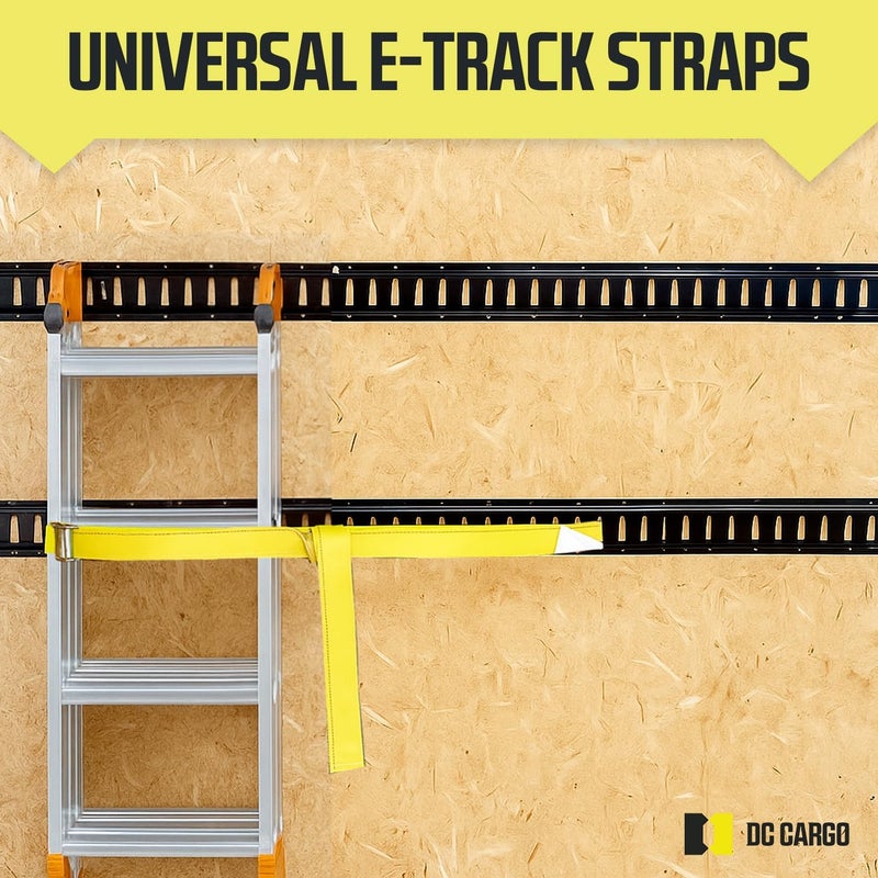 DC Cargo Mall أحزمة ربط كام بكلة E-Track من DC Cargo Mall 2، 2" × 12" للشاحنات، الفانات، المقطورات، والشاحنات الصغيرة - Image 5