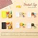 Civaner 38 Pcs Miniature Food Toy Miniature Doll House Accessories Miniatures Play Sets Small Doll Food Dollhouse Foods Hamburger Fries Soda Milk Juice Fast Foods Set for Pretend KitchenCute Style - Image 4