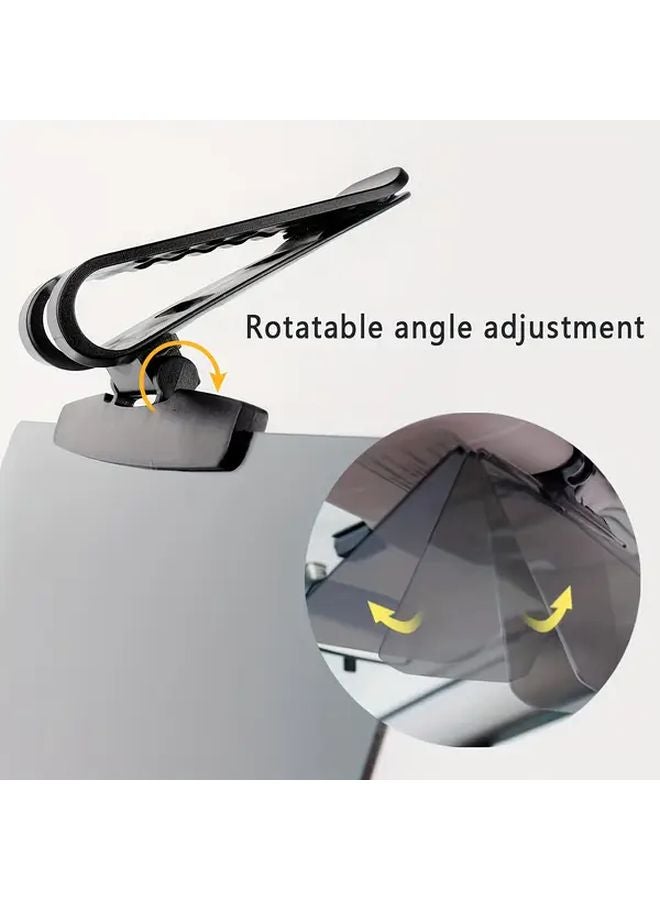 Hotu Anti Glare Polarized Car Sun Visor Extender Snap On Installation Fits All Vehicles Durable Acrylic 1pc - Image 2