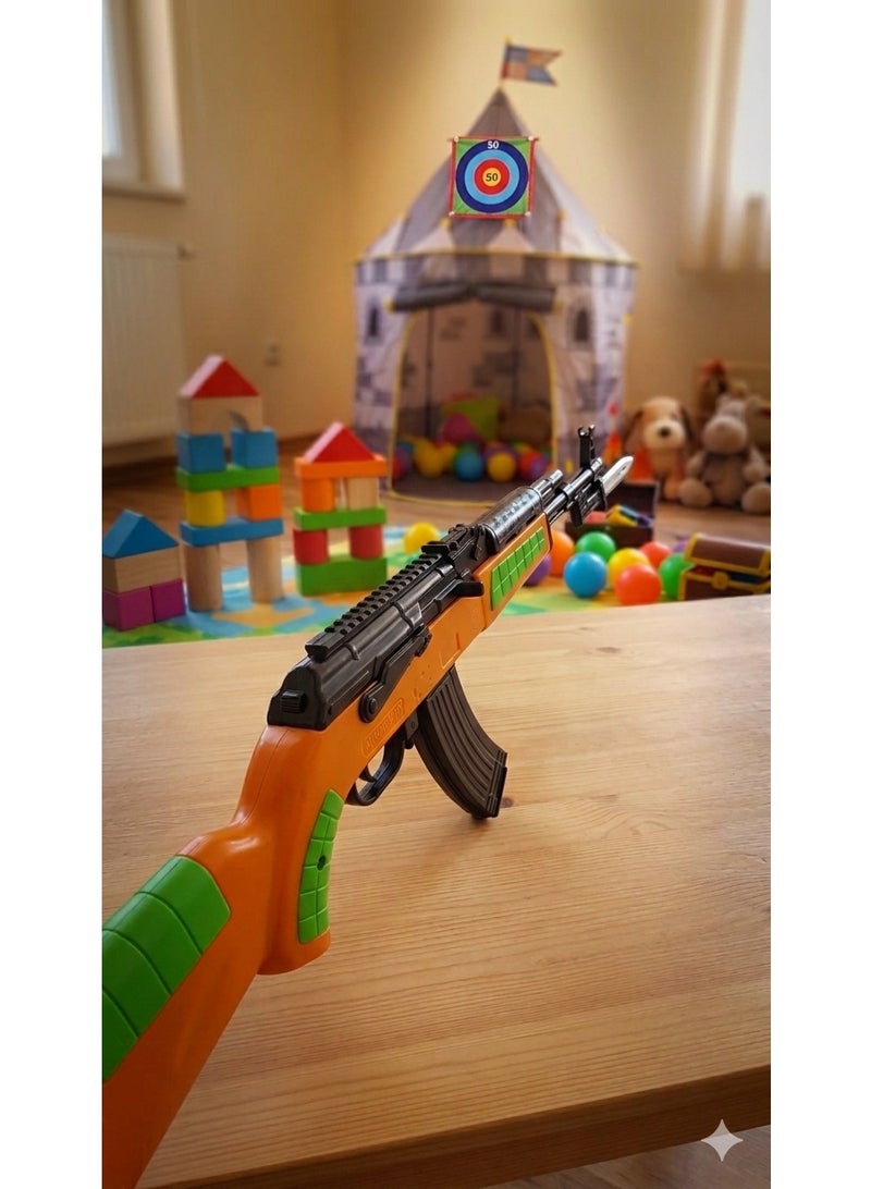A fun and beautiful toy gun for children, complete with free bullets.