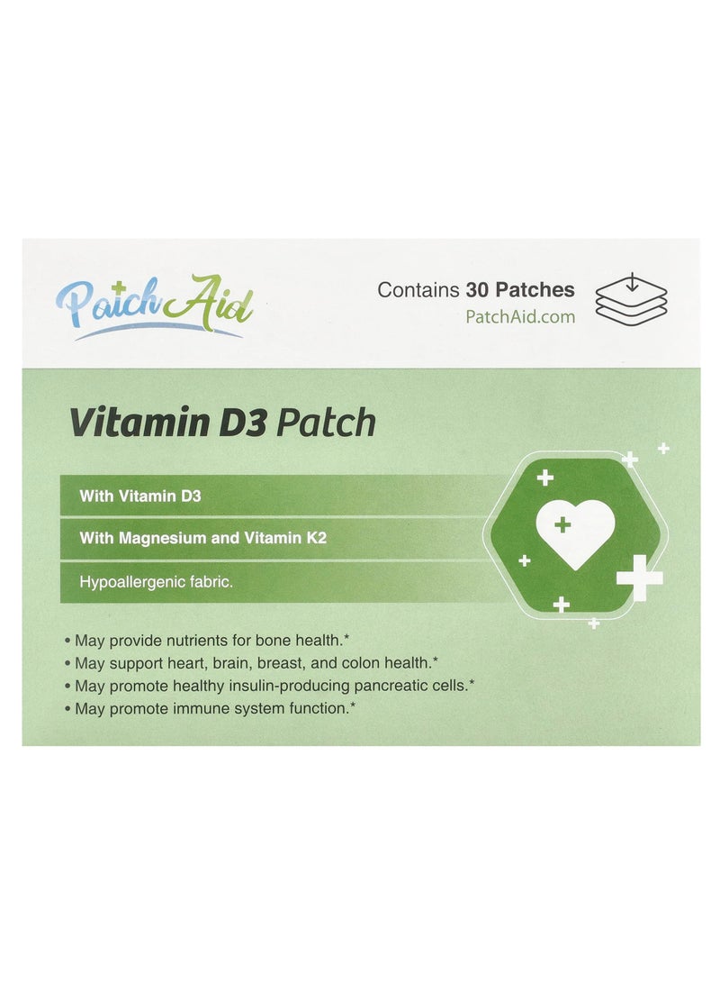 PatchAid Vitamin D3 Patch, 30 Patches