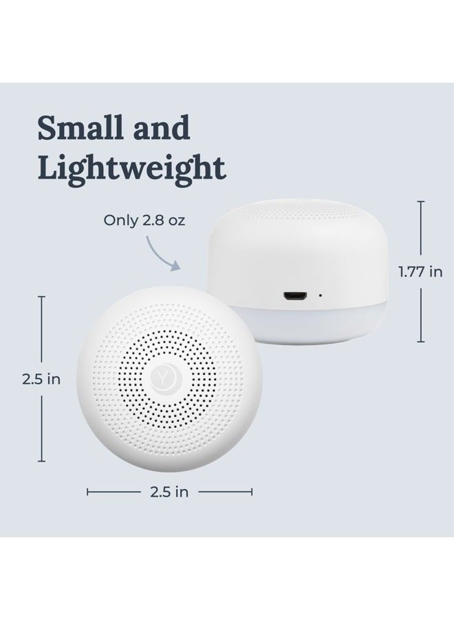 Yogasleep Marpac Yogasleep Travel Mini Portable White Noise Sound Machine, 6 Soothing Sounds, Soft Dimmable Night Light, Compact Sleep Therapy for Adults & Baby, USB Rechargeable - Image 5