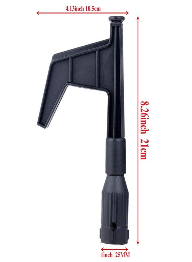 OUKENS Boat Hook, Nylon Screw-On Marine Boat Hook Replacement Head Attachment for Extension Pole, for Docking, Mooring, Sailing & Boating Accessories, Black Telescoping Pole Hook - Image 2
