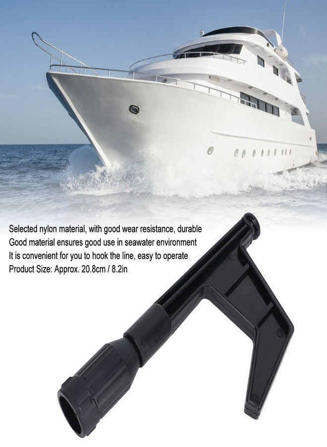 OUKENS Boat Hook, Nylon Screw-On Marine Boat Hook Replacement Head Attachment for Extension Pole, for Docking, Mooring, Sailing & Boating Accessories, Black Telescoping Pole Hook - Image 4