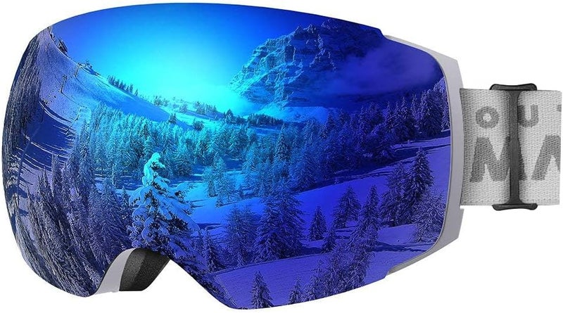 OutdoorMaster Ski Goggles PRO - Frameless, Interchangeable Lens 100% UV400 Protection Snow Goggles for Men & Women - Image 1