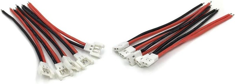FLY RC 10 Pairs 2.0mm Spade 2P Cable Lead Plug Connector Male and Female for 1S Lipo Battery Charging Drone Syma X5C X5SW SNAPTAIN S5C - Image 4