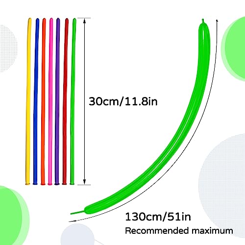KAWKALSH 260 Long Balloons for Balloon Garland Thickening Skinny Latex Twisting Animals Modeling Christmas Birthday Wedding Party Festival Decorations 100pcs - Image 5