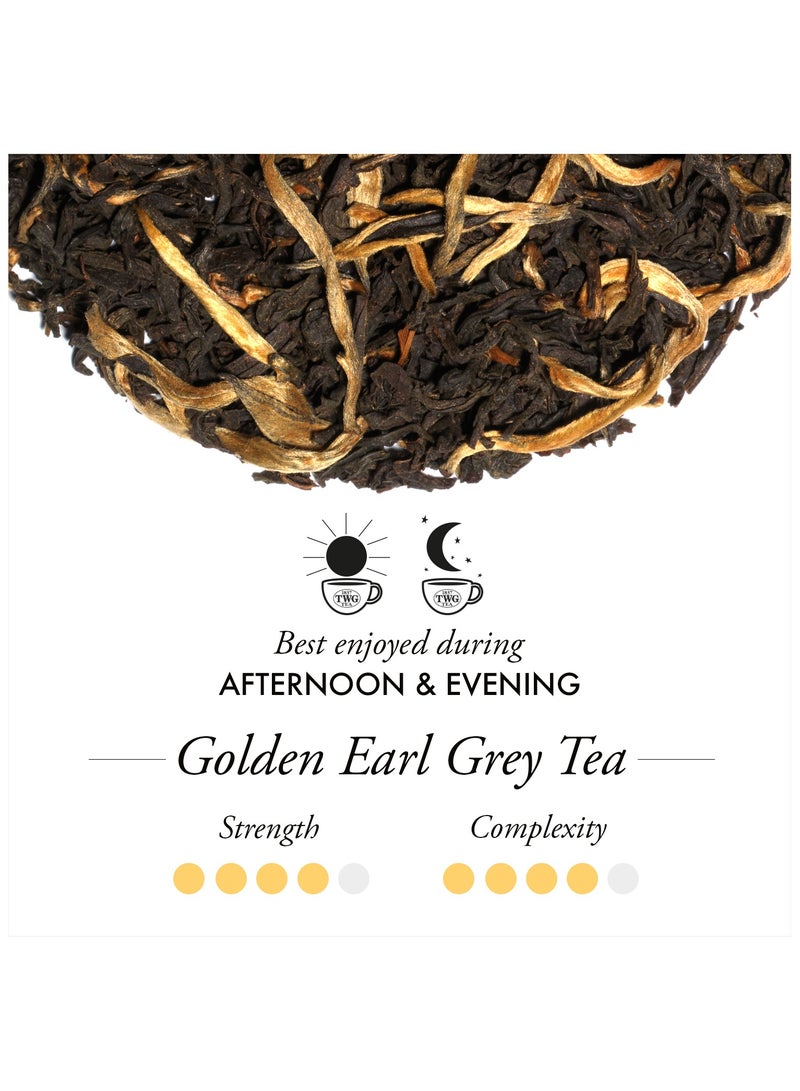 TWG Tea Golden Earl Grey Tea | Loose Leaf Black Tea Blend in Haute Couture Tea Tin Gift, 100g - Image 2