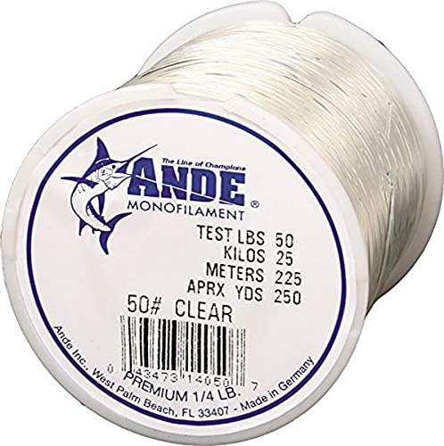 Ande Monofilament Line (Clear, 50 -Pounds Test, 1/4# Spool) - Image 2