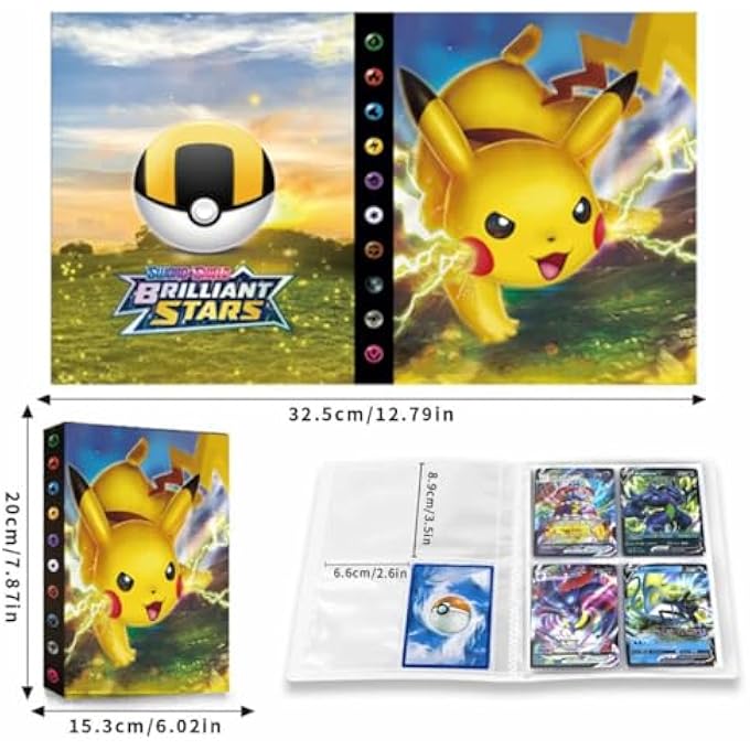 POKEMON TRADING CARD ALBUM 4 POCKETS 30 PAGES 240 CARDS CAPACITY - Image 5