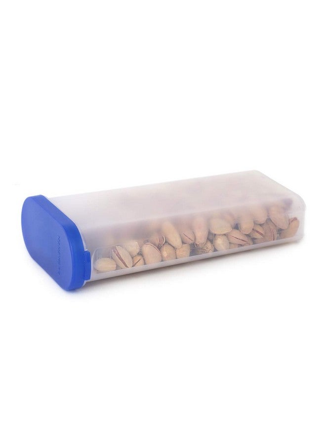 Mahaware Modular Mini Oval Plastic Kitchen Container Set, 425ml, Set of 6, Blue - Image 3