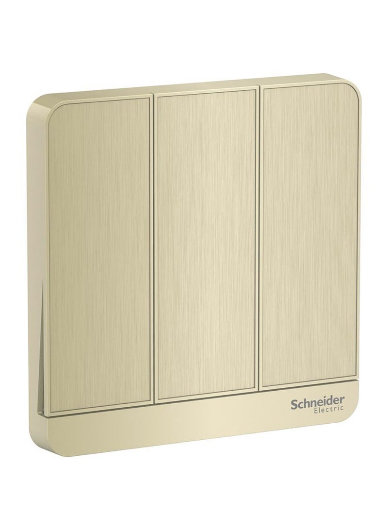 Schneider Electric AvatarOn 3 Gang 2 Way Switch 8.6 x 8.6 x 3.42cm 250 VAC