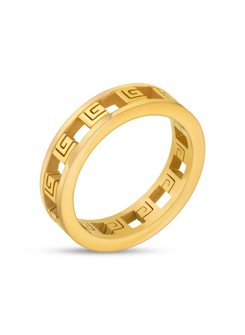 Guy Laroche Audrey Cut Out Gold Plated Ring 54 mm
