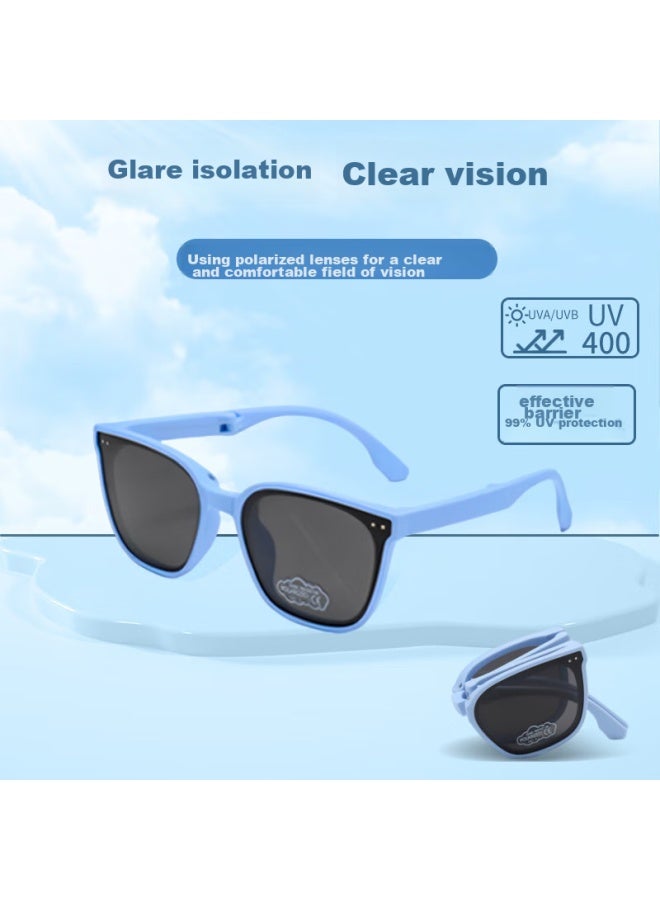 Eyes Mushier Children's Sungl Tr Foldable Sungl, Uv Protection, Polarized, Suitable For Ages 3-15 - Image 1