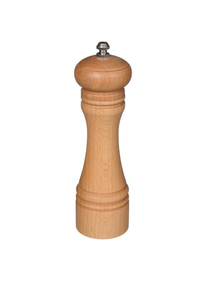 Five Simply Smart Compact Wood Bistrot Pepper Hand Mill Beige and Steel 20.5cm 136327 - Image 2