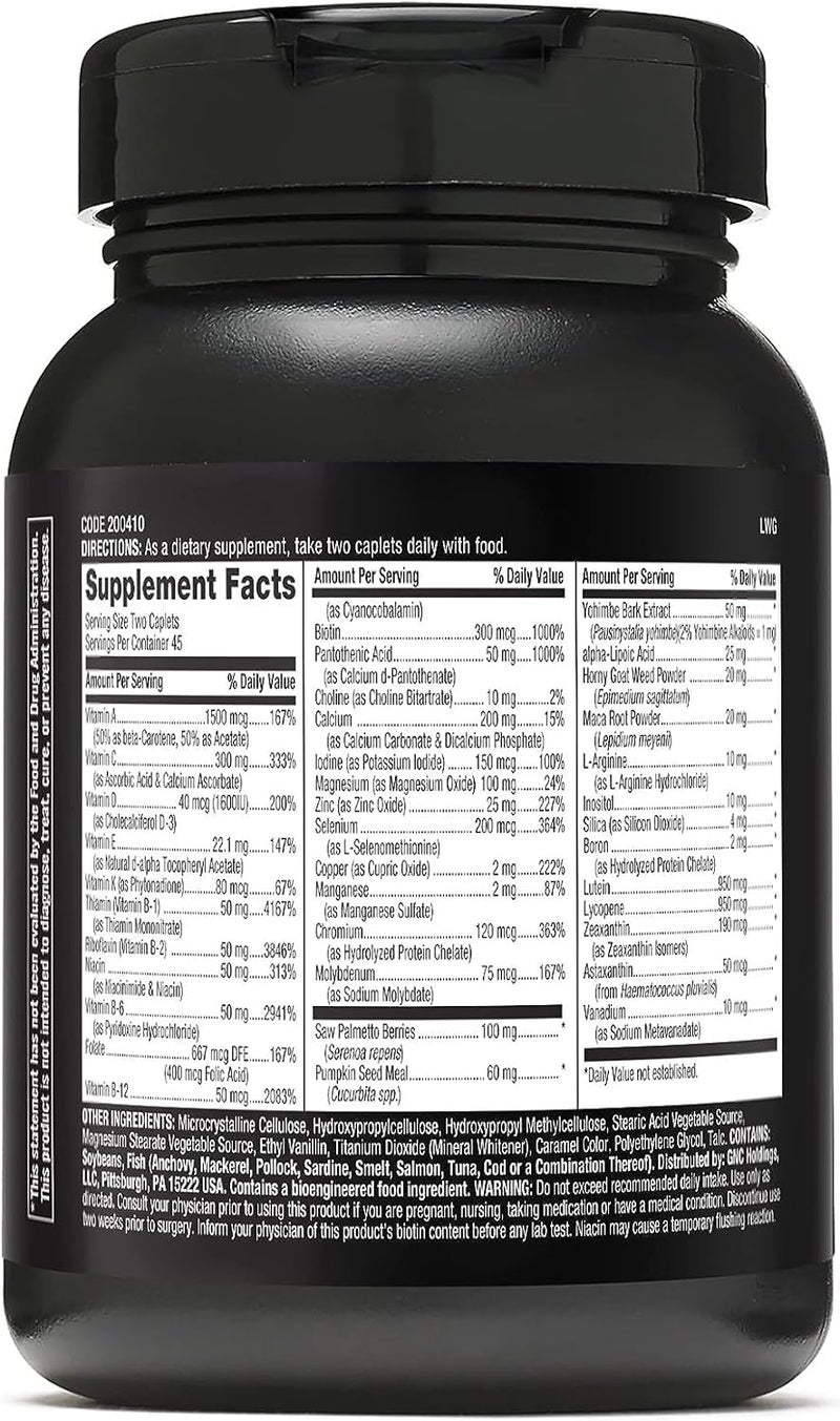 GNC Mega Men Prostate and Virility Multivitamin Supports Optimal Sexual Health and Prostate Health 90 Count - Image 2
