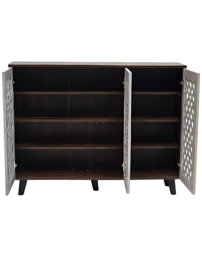 ALWASIT HOME Modern Wooden Shoe Cabinet, Shoes Rack With Storage, Shelf Cabinet - Image 3