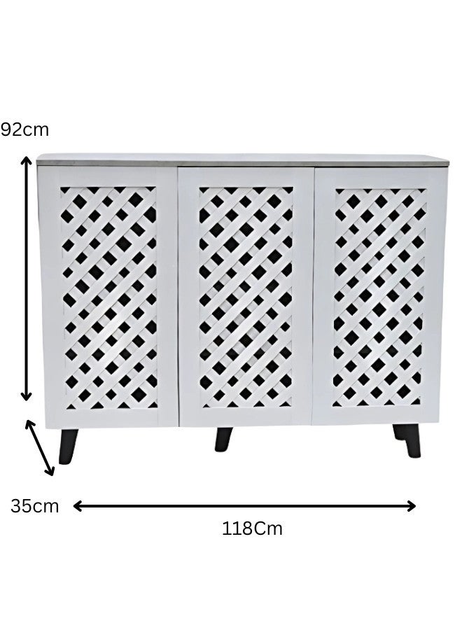 ALWASIT HOME Modern Wooden Shoe Cabinet, Shoes Rack With Storage, Shelf Cabinet - Image 2