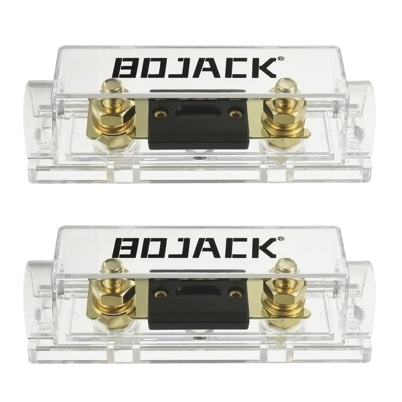 BOJACK 2pcs 150A ANL Fuse Holder and 2pcs 150Amp 32VDC ANL Fuses for Audio and Video Systems - Image 1