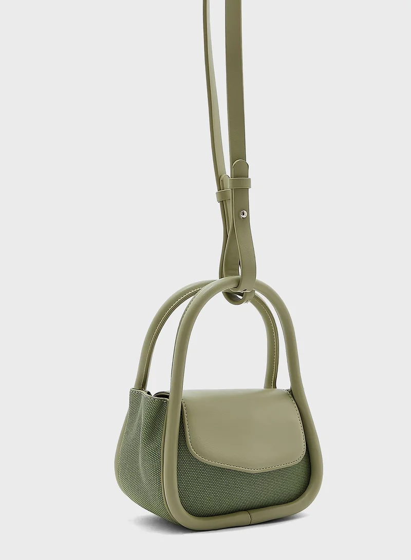 Ginger Tube Handle Handbag
