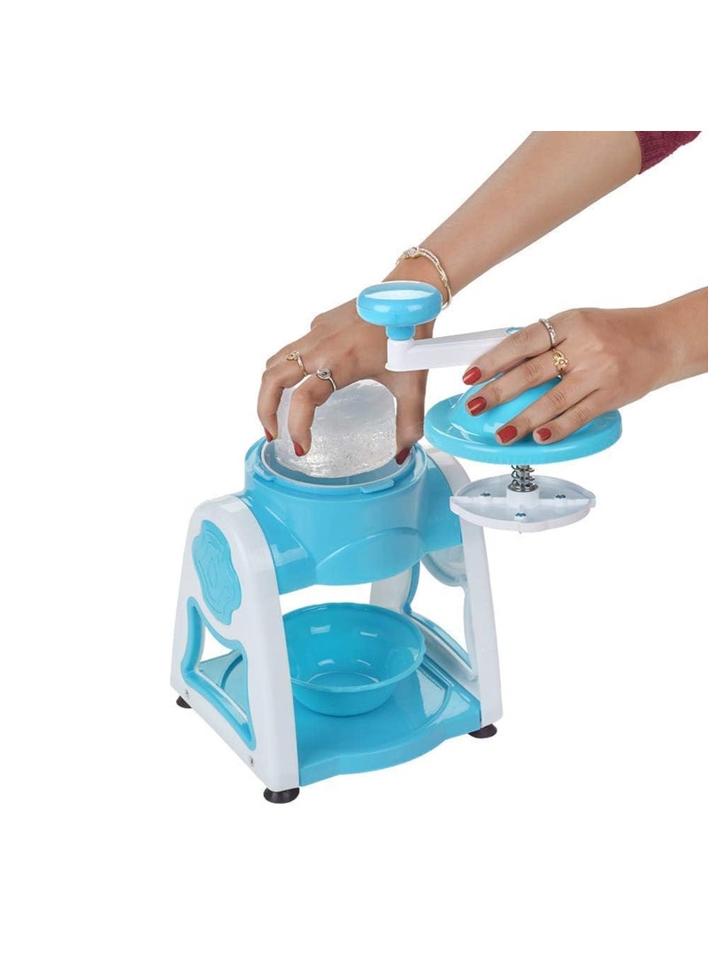 RABADIYA CREATION - RABADIYA CREATION Ice Gola Maker Machine Manual Ice Crusher Snow Grinder 3 Bowl Baraf Ka Gola Banane Wali Machine 1 Glass 6 Sticks - Image 1