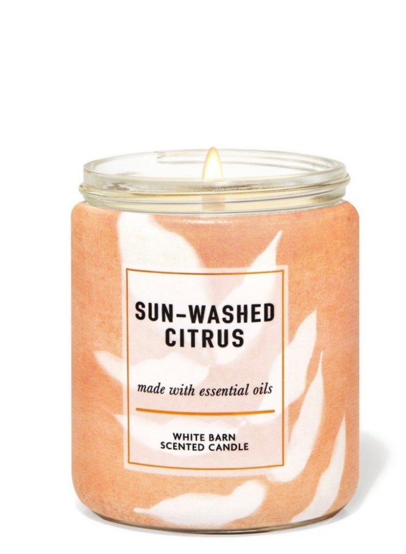 Sun-Washed Citrus Single Wick Candle