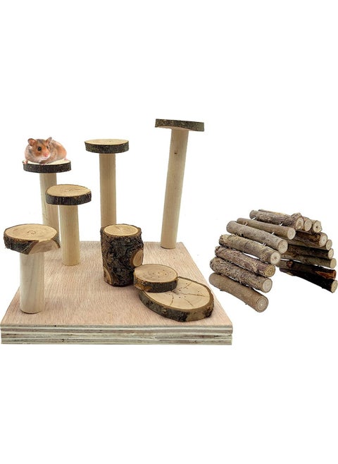 Set of 2 Hamster Playground Bendy Bridge Set Dwarf Hamster