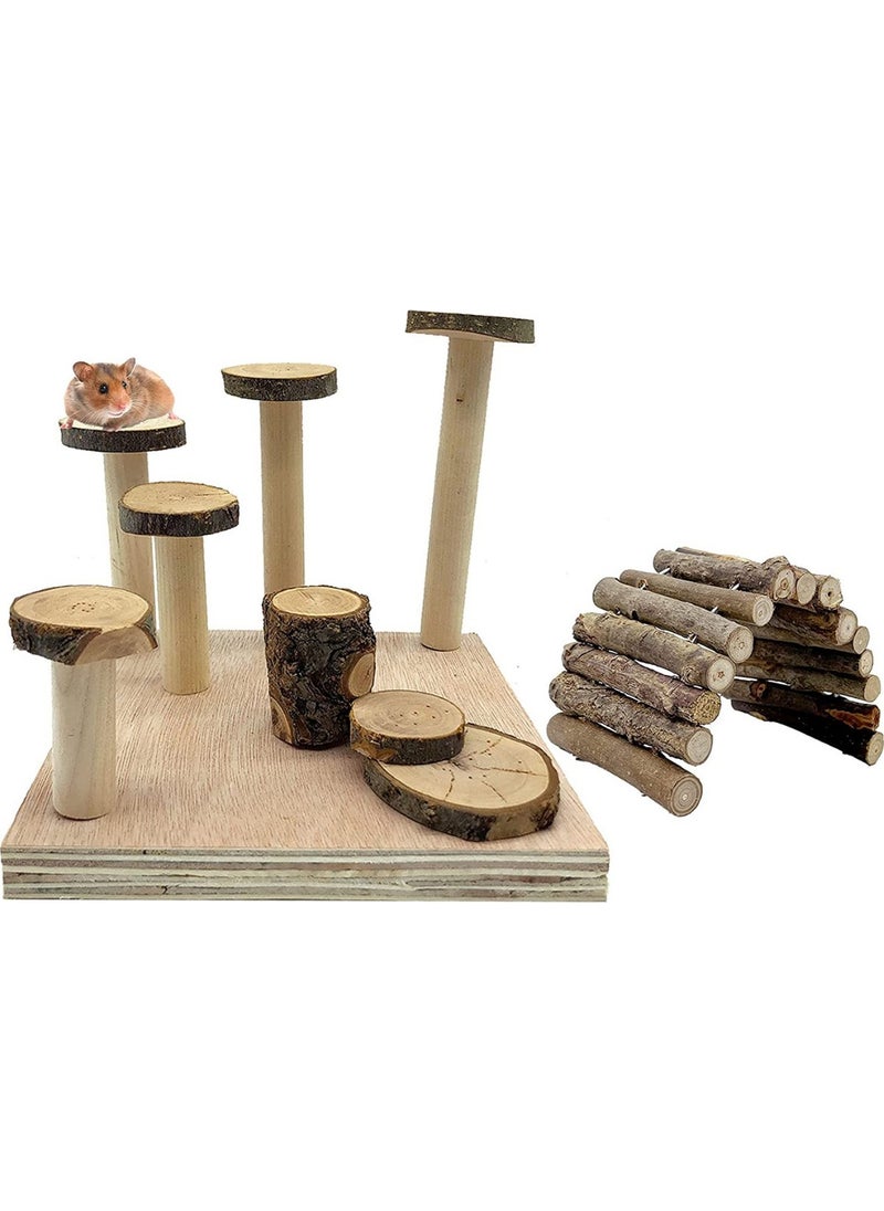 Alyones - Set of 2 Hamster Playground Bendy Bridge Set Dwarf Hamster - Image 1