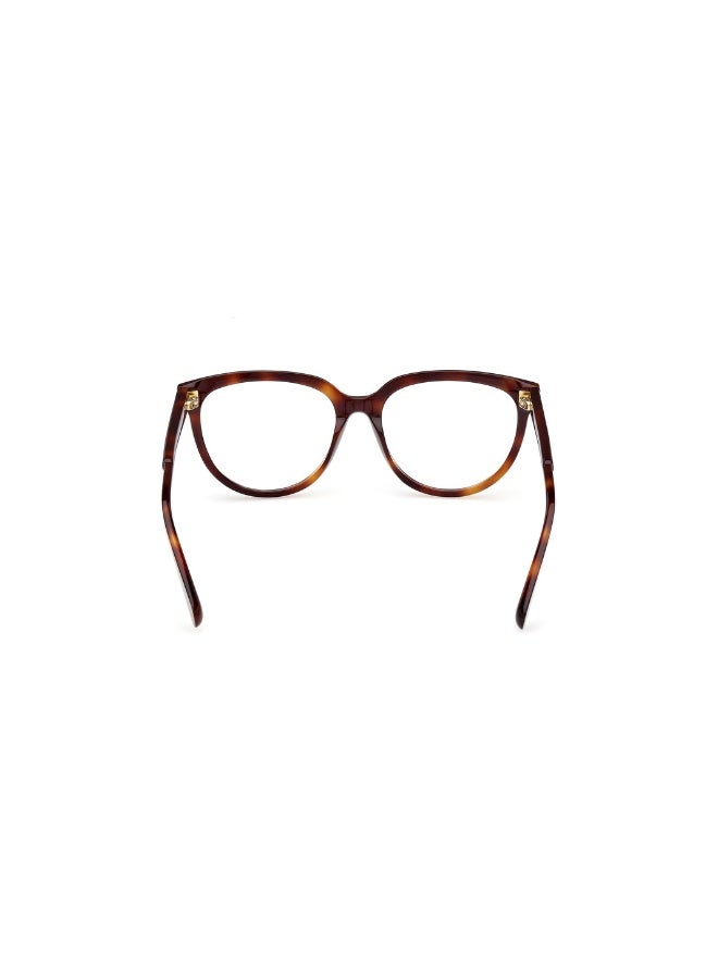 ماكس اند كو نظارة طبية بشكل دائري للنساء بأذرع من الأسيتات MO5125  مقاس 53 - دارك هافانا - Image 4