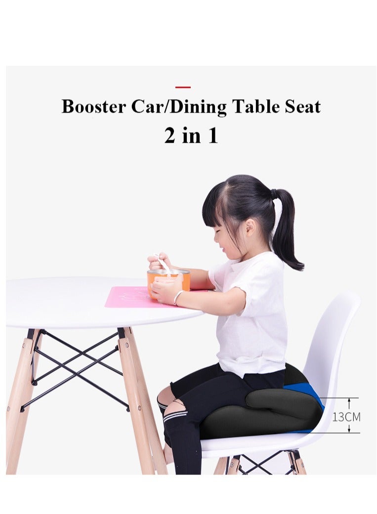 Universal Baby Kids Lightweight Travel Booster Car Seat, Fix Extra Large Seat Backless Belt Positioning, Car Seat Pad, Feeding Booster Seat with Wide Armrest