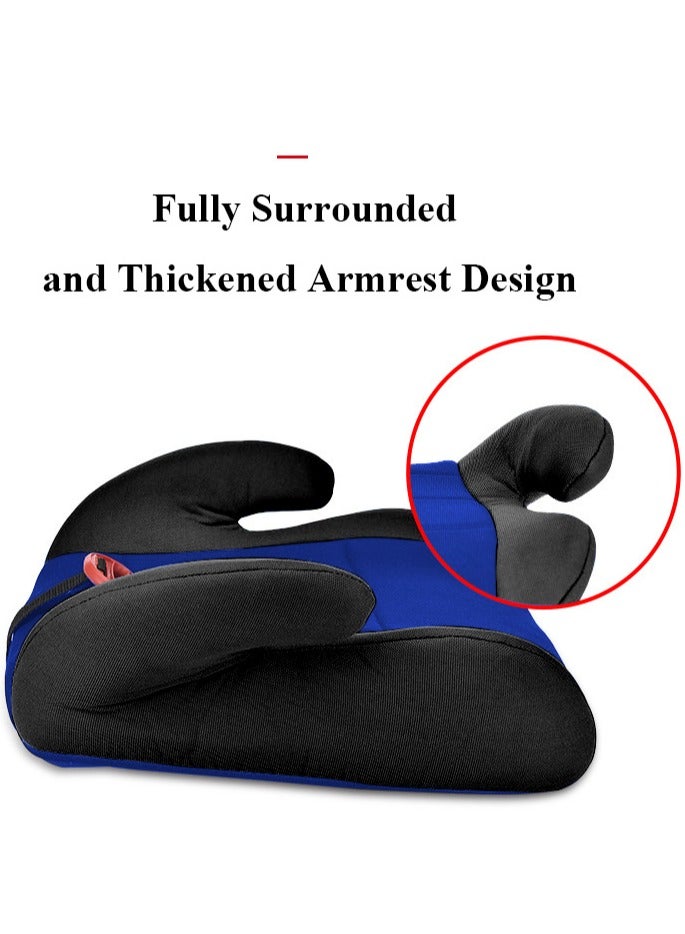 Universal Baby Kids Lightweight Travel Booster Car Seat, Fix Extra Large Seat Backless Belt Positioning, Car Seat Pad, Feeding Booster Seat with Wide Armrest