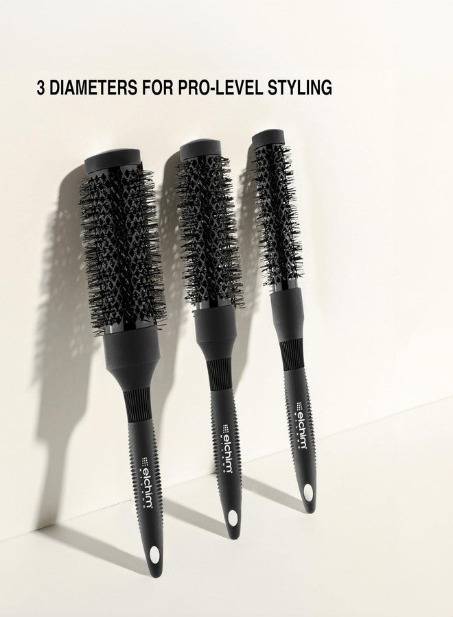 إلكيم فرشاة إلتشيم الحرارية الدائرية ذات الأسطوانة الخزفية والشعيرات النايلون المقاومة للحرارة - أداة تصفيف شعر احترافية خفيفة الوزن - 1 1/4 بوصة - Image 5