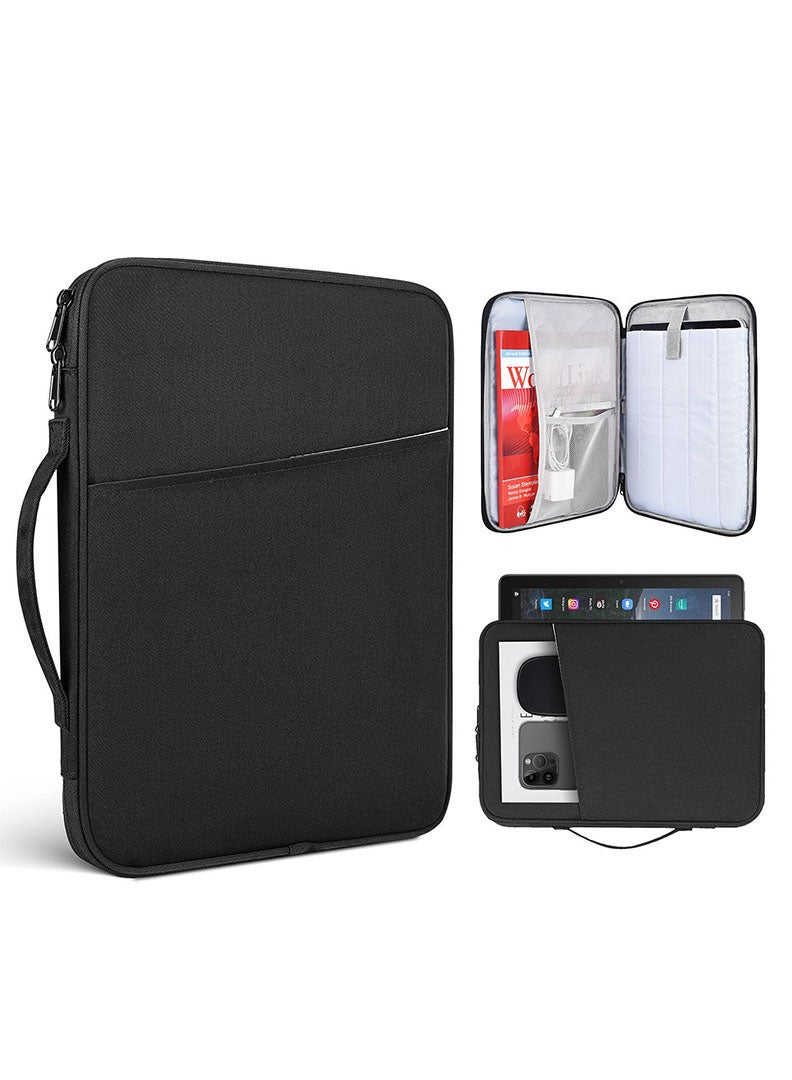 Theodor 9.7-11 inch Tablet Sleeve Case for iPad (A16) 11th 11inch 2025/iPad 10th 10.9 2022 and Air 11 inch M3/M2 2025/2024/10.9 inch/| 11 inch iPad Pro | 10.2 inch iPad | 10.9 inch iPad Air 5 4 | 10.5" iPad Pro | iPad Air 3 2 | 9.7" iPad | Galaxy Tab A9+ /A11 Plus 11inch/S9 11inch/S9FE 10.9 inch Protective Bag for 10inch and 11inch- Black - Image 1