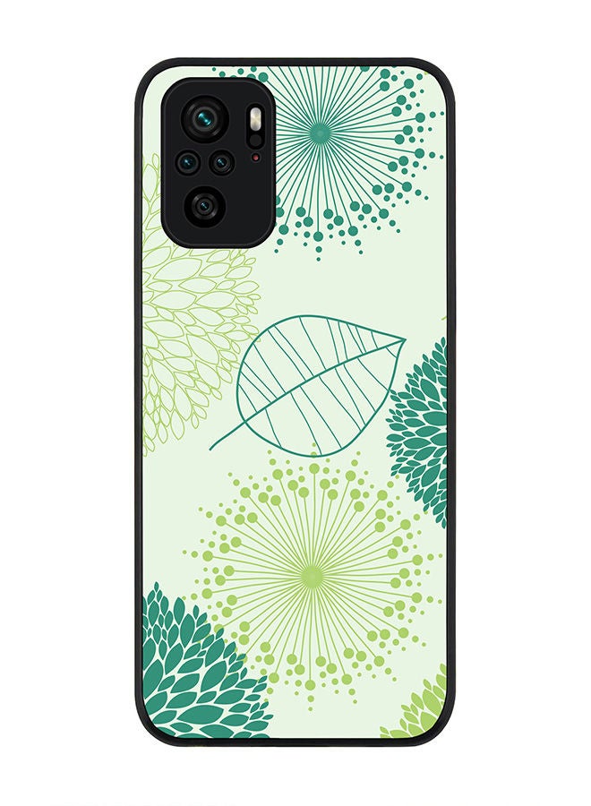 Stylizedd Rugged Black edge case for Redmi Note 10S/Redmi Note 10 4G Slim fit Soft Case Flexible Rubber Edges Anti Drop TPU Gel Thin Cover - Single Leaf - Image 1