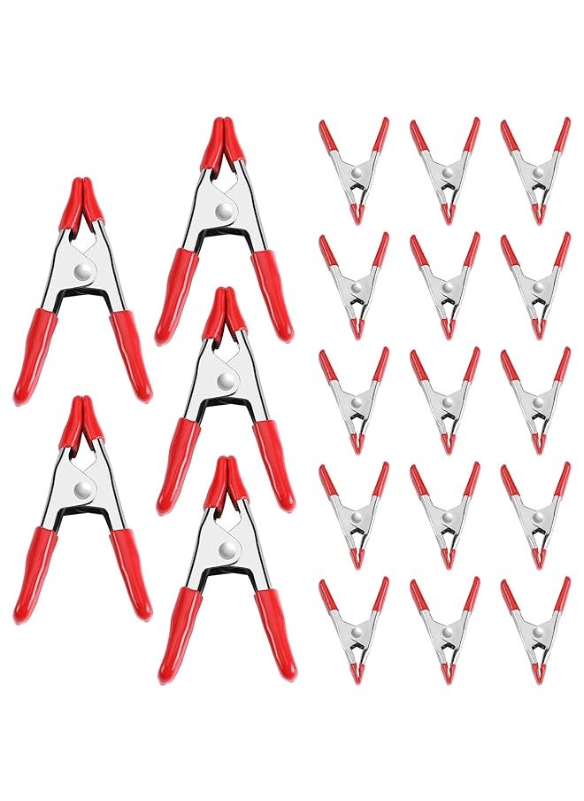 20 Piece Steel Spring Clamp Set 15Pc 3/4 Inch Clamps 5Pc 1 Inch Clamps For Wood Working Diy Photo Studio Backdrops Backgrounds W001401A - pzsku/ZF465C61B4A72E94F4133Z/45/_/1711347618/e8e8cffa-1037-448c-8649-50ab2c872ddf