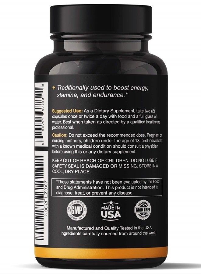 Natgrown Organic Maca Root Powder Capsules 1500 mg with Black + Red + Yellow Peruvian Maca Root Extract Supplement for Men and Women - Vegan Pills - Image 3