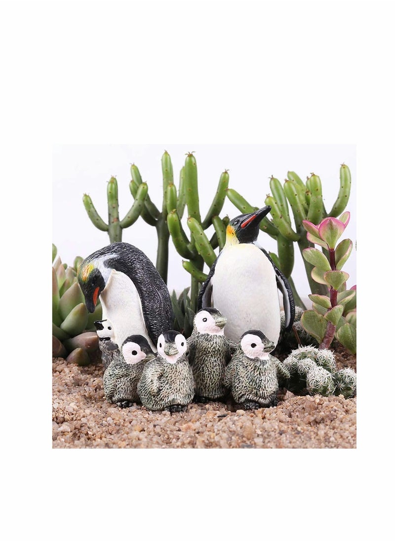 Generic - 3Pcs Penguin Toys Realistic Animal Figurines, Plastic Arctic Animals for Early Educational Birthday Party Favors Cake Topper Gift for Kids - Image 1