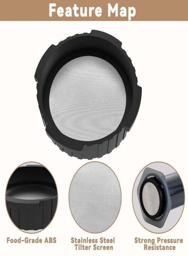 brikinte 2 Pack Reusable Metal Coffee Filter, Stainless Steel Double Layer Mesh, No Paper Needed, Inverted Brewing Richer Flavor, Compatible with AeroPress Original, Go & Clear - Image 4