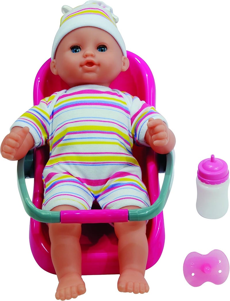 dolls world 8866 Baby Travel Set Doll, Multi-Colour - Image 1
