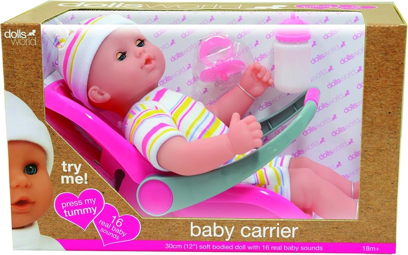 dolls world 8866 Baby Travel Set Doll, Multi-Colour - Image 2